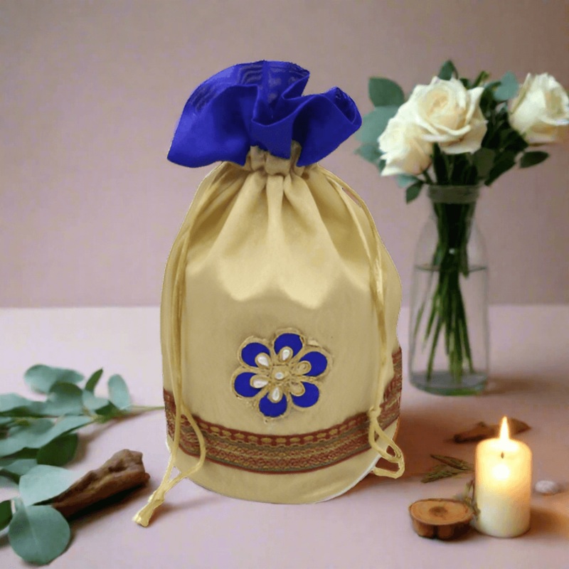 18x20CM    Design potli Bag  | multicolour | Pack Of 10