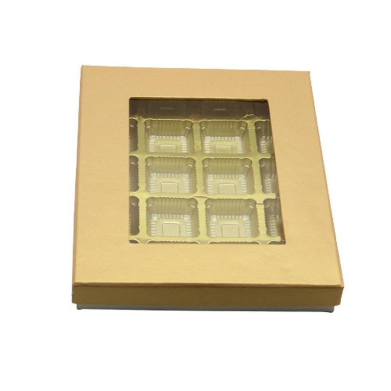 20 Cavity Hard Chocolate Box | Light Gold Colour