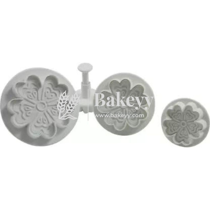 3D Plunger Cookie Cutter | Plastic Cutter | 4 Pcs
