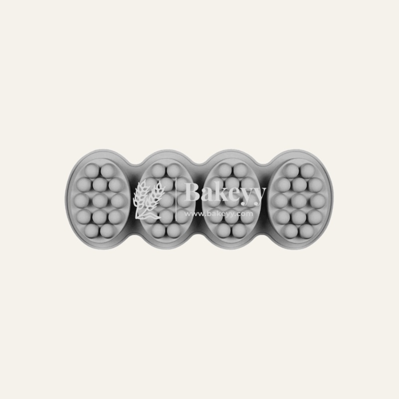 4 Cavity Massage Bar Design Silicone Moulds for Soaps Chocolate
