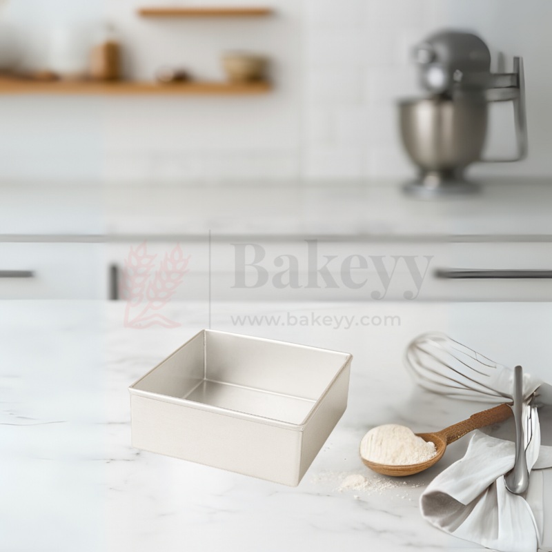 5x2" Square Aluminium Cake Mould