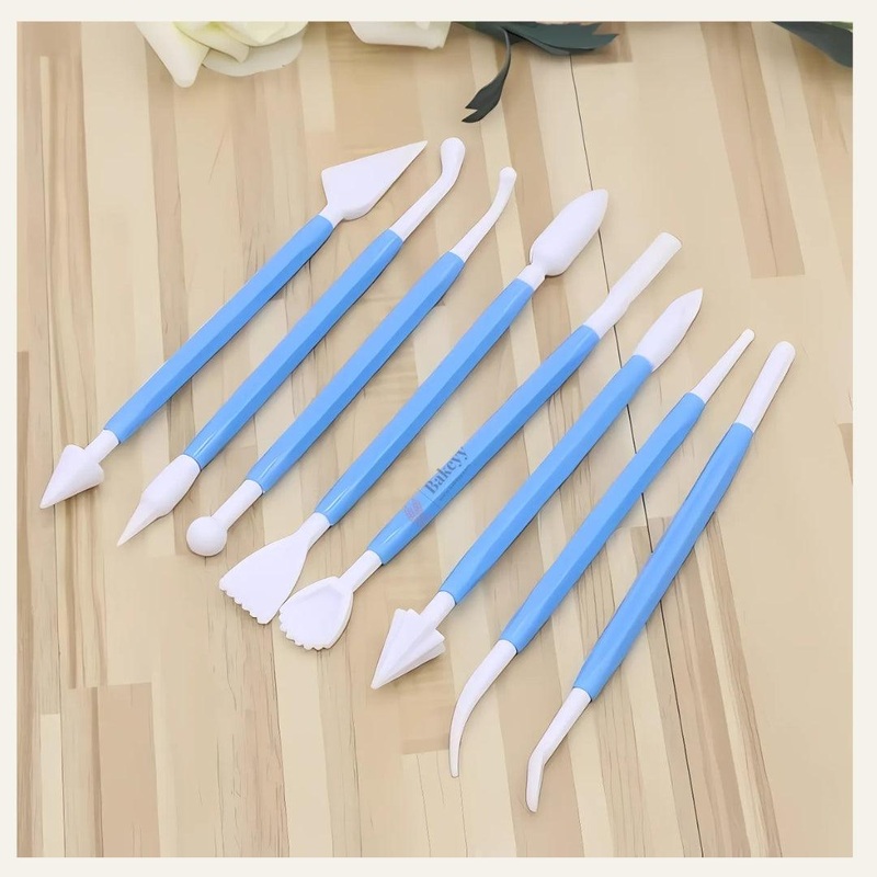 8 in 1 Plastic Cake/Fondant Decorating Tools| 1 Piece