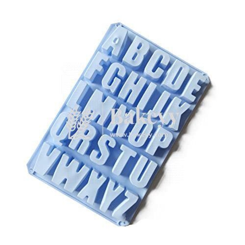 Alphabet Large Silicone Mould Fondant Chocolate Resin Clay Candle Mould DIY