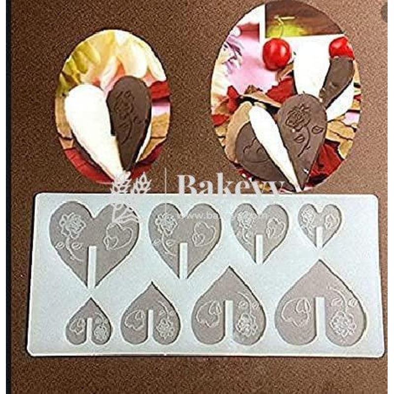 Double Heart Rose Garnishing Sheet