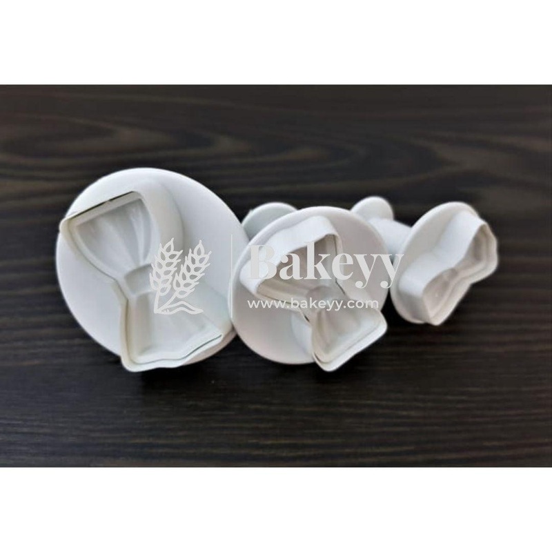 Plunger Cutter  Periwinkle - Bow | Plastic Cutter | 3 Pcs |
