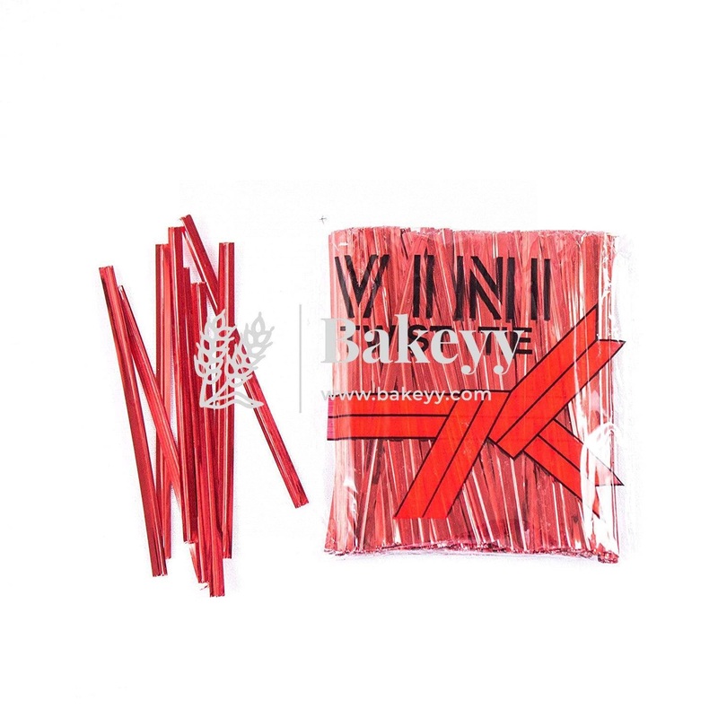 Ribbon Twist Ties | Red | Twister For Chocolate Packaging
