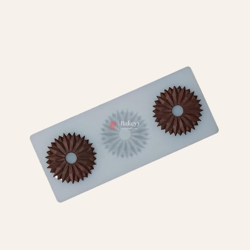 Silicone Round Crinkle Garnishing Mould