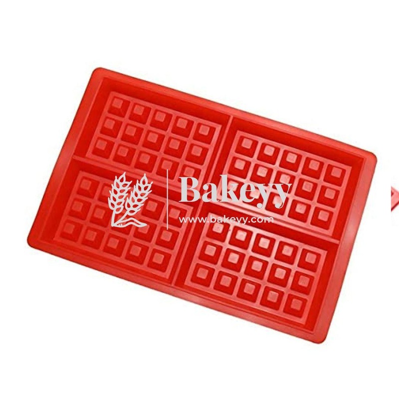 Silicone Waffle Mold for Baking, Non Stick, Dishwasher Safe, Square Shape