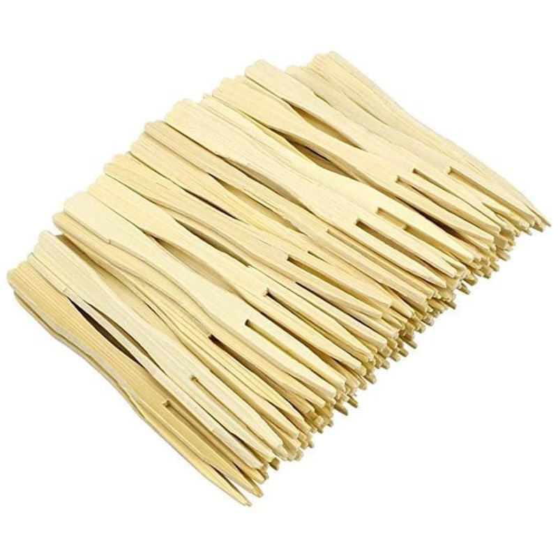 Wooden Fruit Fork Sets Pack Of 70 | Mini Fork for Snacks | Eco-Friendly Wooden Cutlery | Bamboo Party Forks | Mini Cocktail Picks |Fruit Appetizers Dessert Forks
