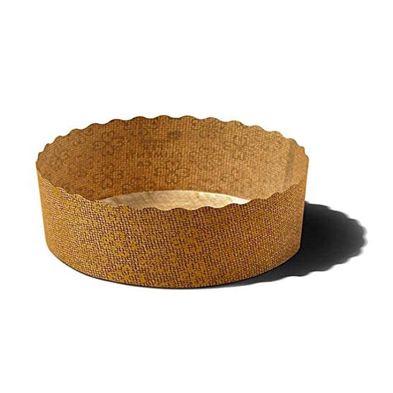 250 g Bake and Serve Round Mould  | Paper Baking Mould | Plum Cake Mould | Pack of 10