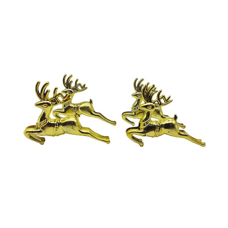 CHRISTMAS GOLDEN REINDEER TOPPER | PACK OF 1