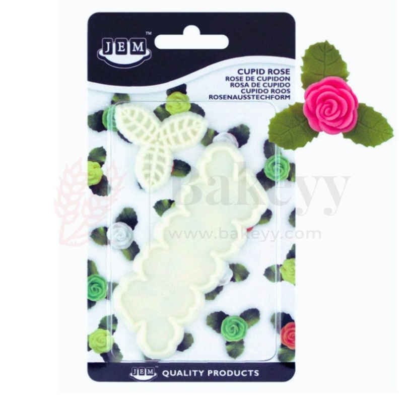 Cupid Rose Cutter Set| Set of 2 Pieces| Perfect for Fondant, Cake Decoration