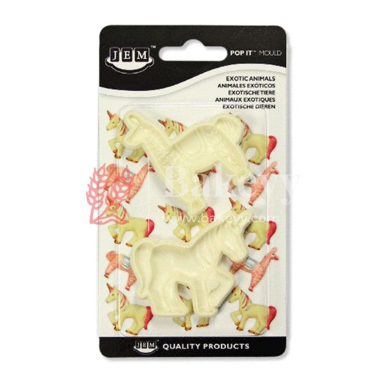 Exotic Animals Mould| Perfect for Fondant Decoration, DIY Clay Crafts| Set of 2 Pcs