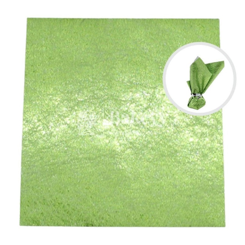 Glitter Matte Chocolate Wrappers | Green Colour