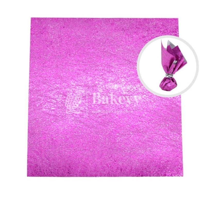Glitter Matte Chocolate Wrappers | Pink Colour