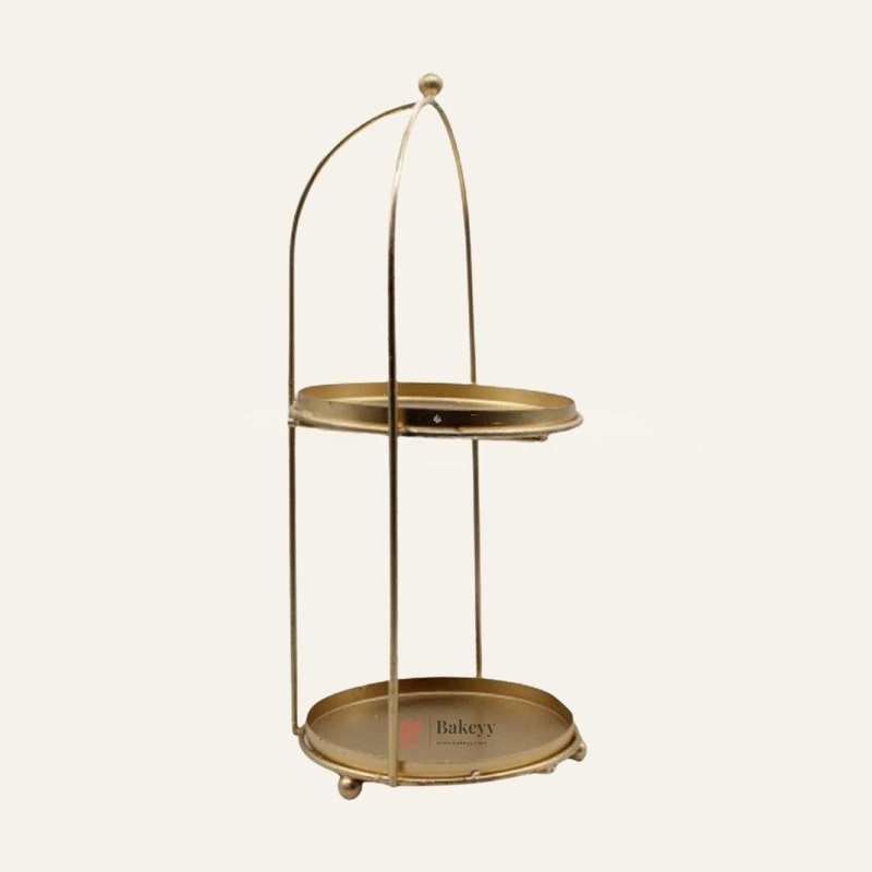 Handicrafts Gold Metal Cake Stand  Tier Cake Stand  Side Bar Floating Tier Spacer