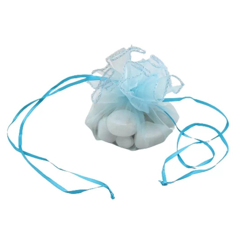 Orzanga Topi Bag  Drawstring Pouch |  Lite Sky Blue Colour |  30 cm | Pack Of 10