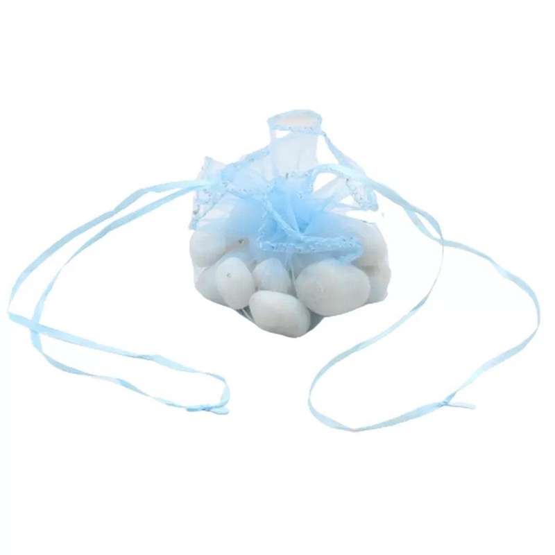 Orzanga Topi Bag  Drawstring Pouch | Sky Blue Colour |  30 cm | Pack Of 10