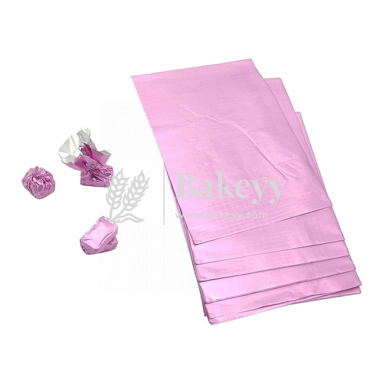 Pink Chocolate Wrapping Paper - Aluminium  Foil | 7x10" Size | Pack of 300