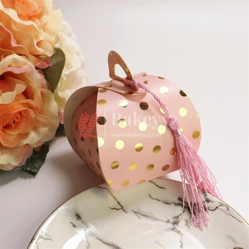 Pink Wedding Festival Party Favors Candy Box Cute Paper Gifts Packing Bags Boxes Baby Shower Christmas Decorations Supplies-gold with