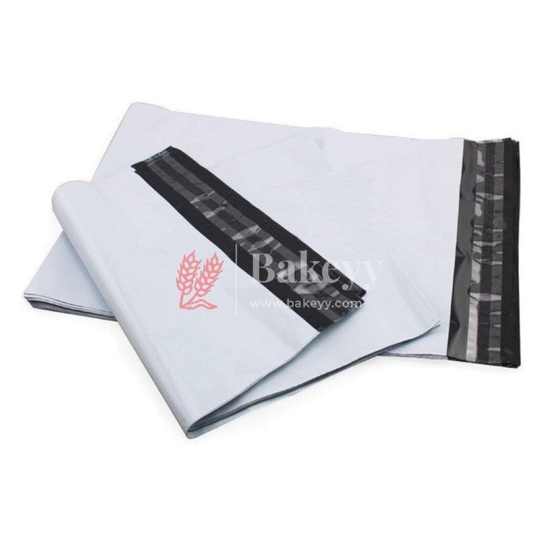 Plain Plastic Courier Bags Shipping Bags Strong Thick Mailing Bags with Self Adhesive Waterproof and Tear-Proof| Pack Of 100
