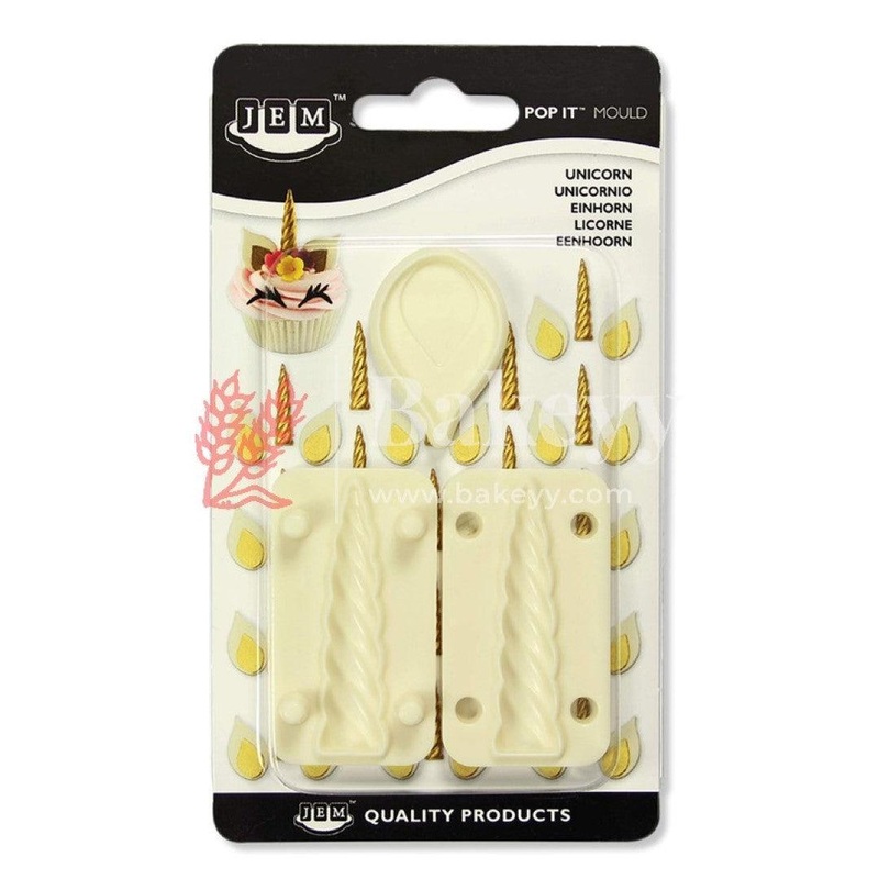 Unicorn Shaped Mold for Cake Decorating| Perfect for Fondant, Gun Paste, DIY Clay Crafts| Set of 2