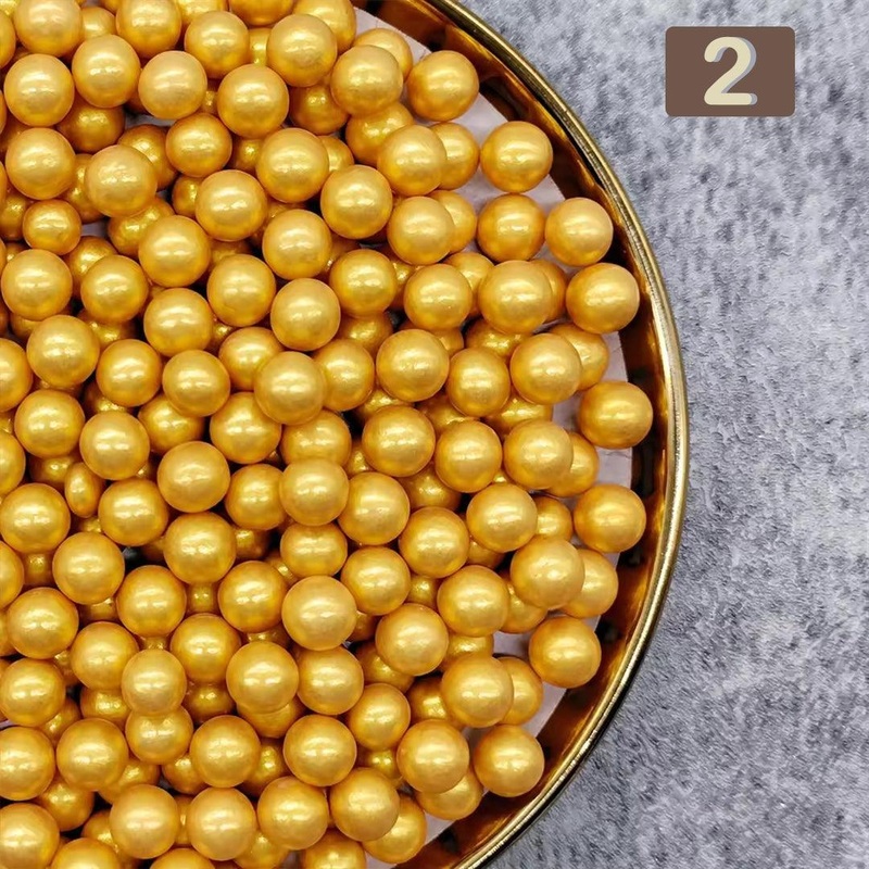 2 Gold Sprinkle Balls | Sprinkle for Cake, Cupcake, Brownies Decoration