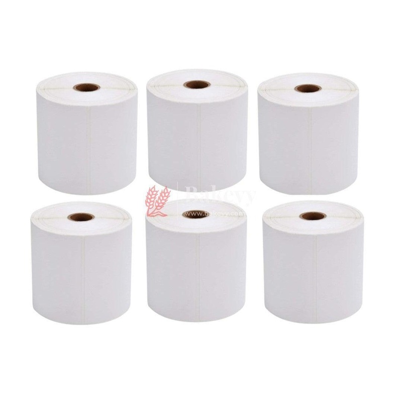 4"x6" Direct Thermal Label/Sticker Plain White 1 Inch core Inside Winding 400 Labels/Roll for All  Direct thermal Printers