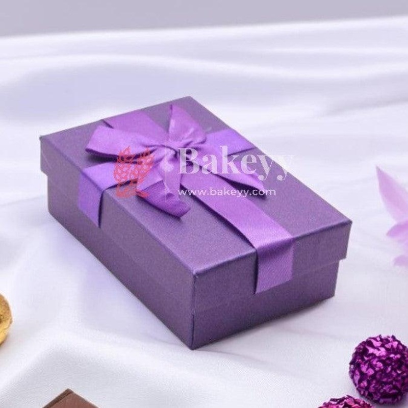 6 Cavity Hard Chocolate Box | Purple Colour