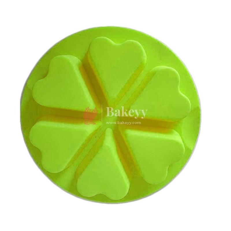 6 cavity Heart Shape Mould | Silicone Mould