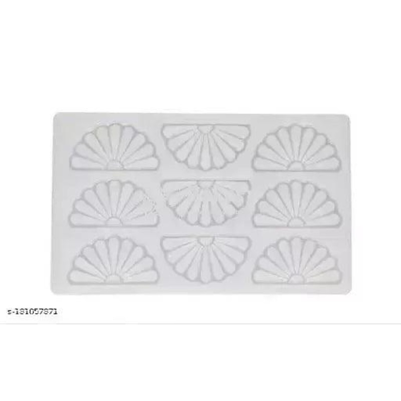 9 Cavity Half Flower Design Shape Pattern Garnishing Sheet