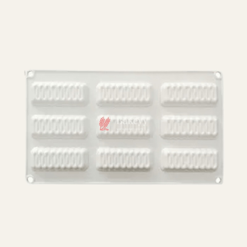 9 Cavity Silicon 3D Rectangle shape Entremet Cake Mould Mousse Mould