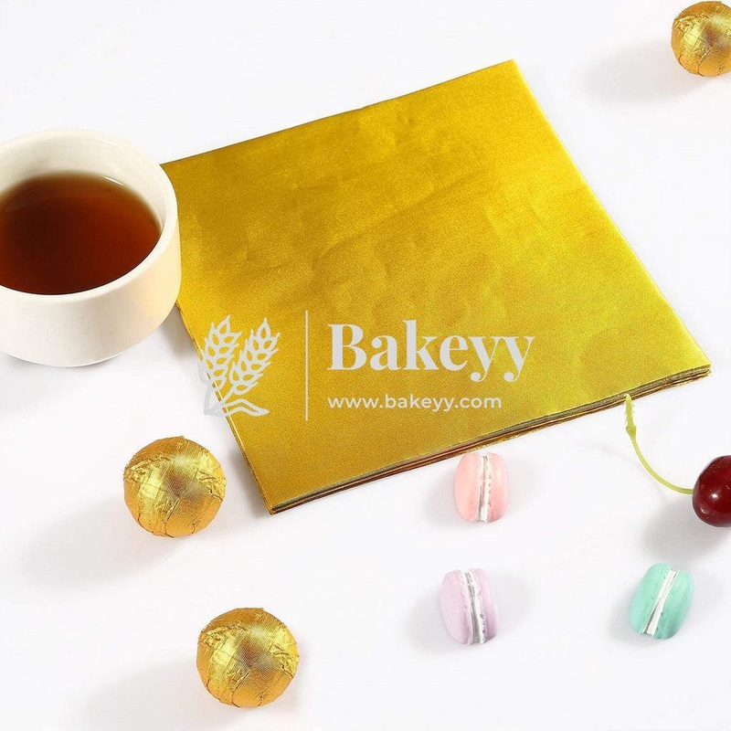 Aluminium Chocolate Wrappers | Gold Colour | Pack Of 200