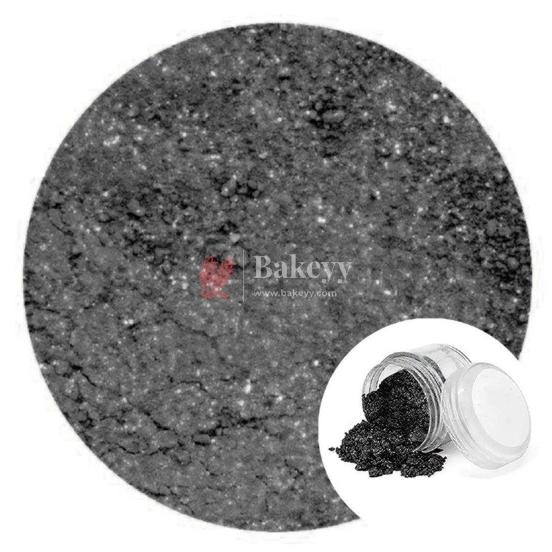 Bake Haven Glitter dust, Nontoxic Matte Finish Color - Black, 4 gm