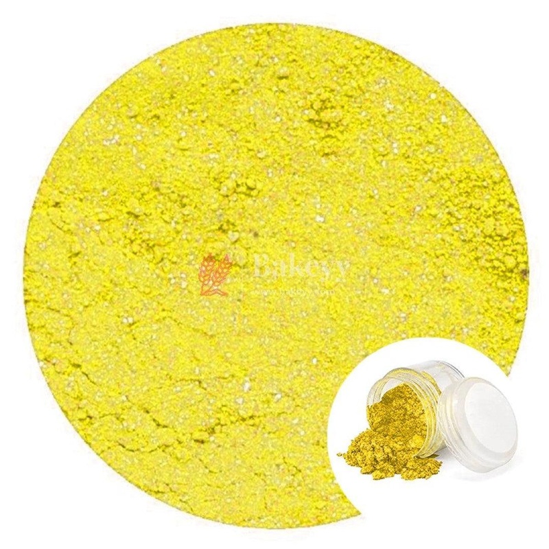 Bake Haven Glitter dust, Nontoxic Matte Finish Color -Yellow, 4 gm