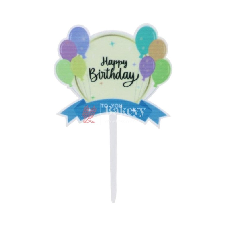 Balloon Happy Birthday Cake Topper