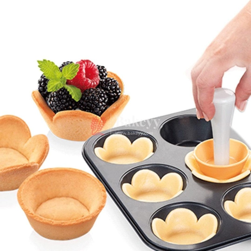 Cupcake Muffin Molds | Dessert Making Tools | Creative Pastry Tamper | Tart Shell Set for Round Dough and Cookie Molds