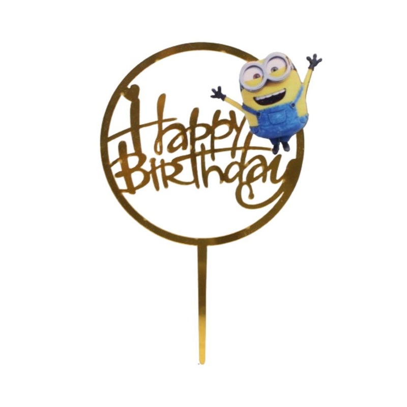 Minions Happy Birthday Cake Topper