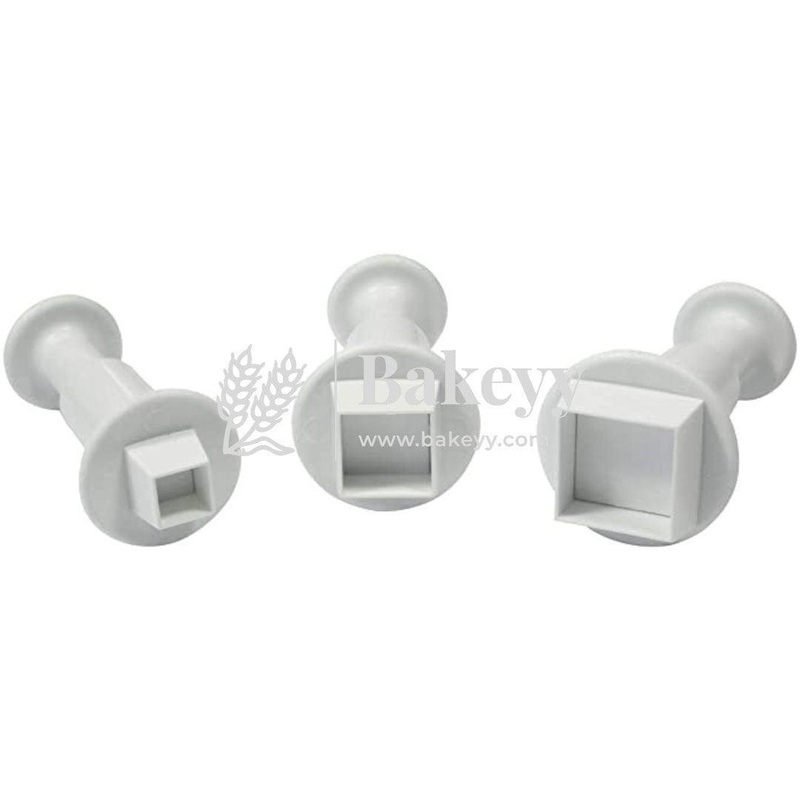 Plunger Cutters, Square | Plastic Cutter | 3 Pcs