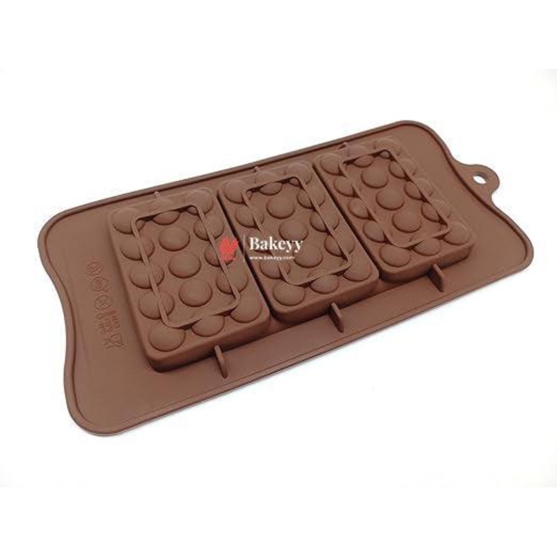 Silicone Chocolate bar Mould/Chocolate Making and Shaping Mould/bubble Shape