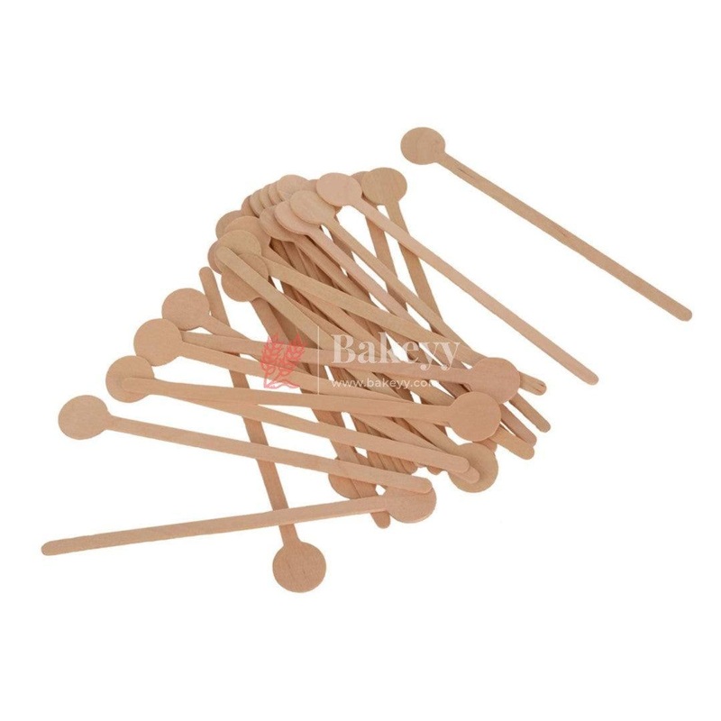 Wooden Coin Cocktail Swizzle Sticks | 100 per Pack
