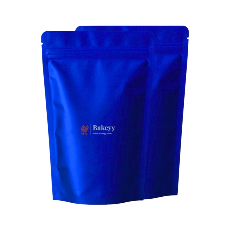 1 kg | 17x26CM | Zip Lock Pouch | Royal Blue Colour Without Window | Standing Pouch | 110 GSM | Pack of 98 - 100