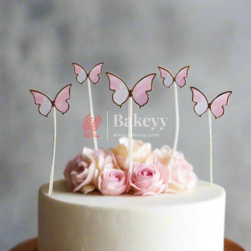 10 pcs Butterfly Birthday Cake Topper| Decoration Toppers