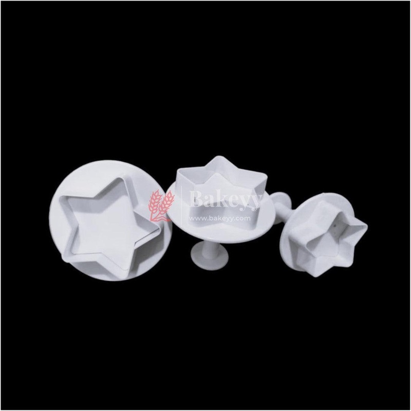 3 pcs Star Shape Plunger Cutter