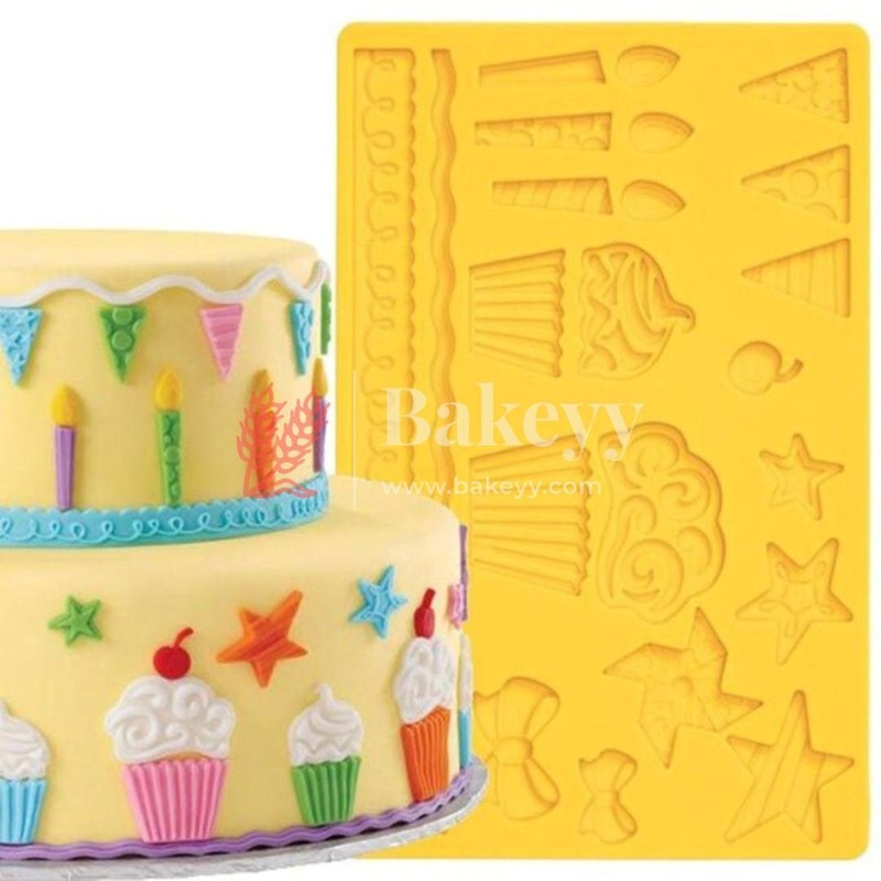 3D Silicone candles and birthday decorative  Shaped Baking Mould Fondant Cake Tool Chocolate Candy Cookies Pastry Soap Moulds