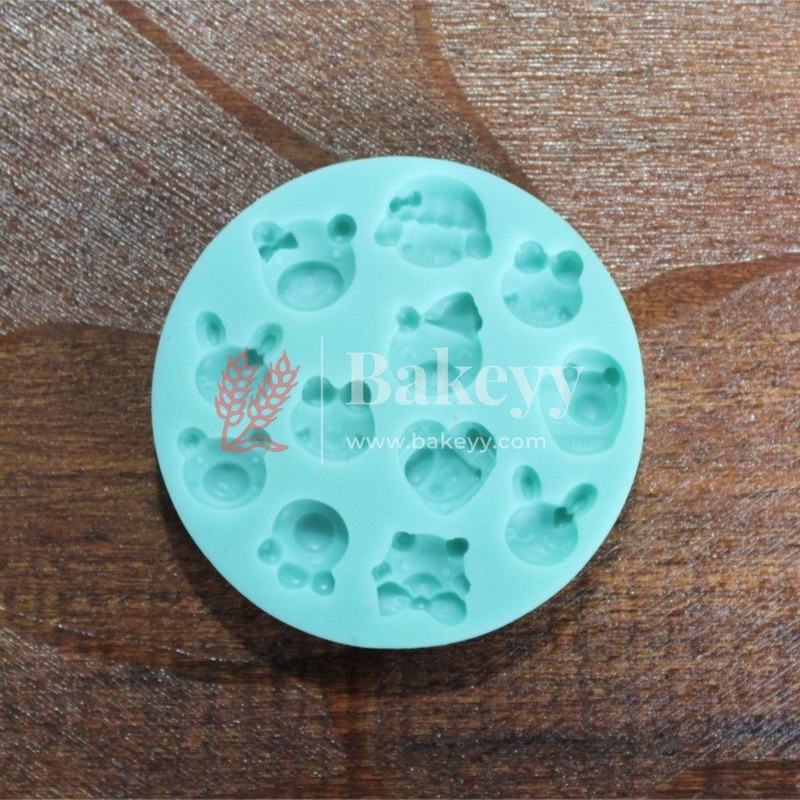 3D Silicone Multi Shaped Kitty Design Baking Mould Fondant Cake Tool Chocolate Candy Cookies Pastry Soap Moulds