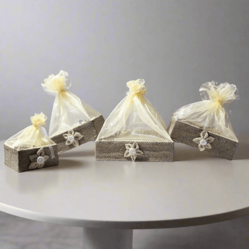 Brown Net Hamper Basket | Perfect for Gifting