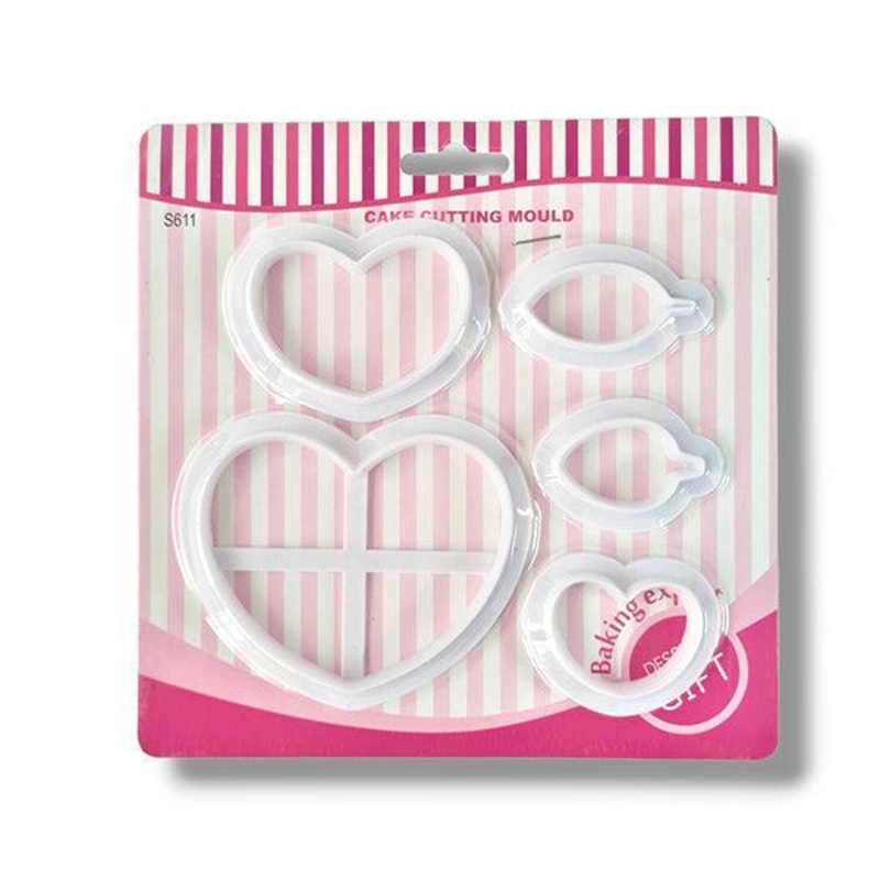 Cake Cutting Mold Set Plastic Fondant Cookie Cutters