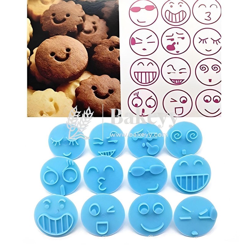 Emoji Cookie Cutters Shapes | Plastic  | 13 pcs