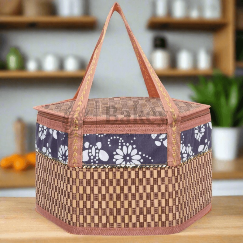 Folding Hexagon Shaped Basket With Zip | Storage Basket | Picnic Basket | Toy Storage basket | Return Gift | Baby Shower
